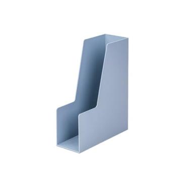 Imagem de Escritório Organizador de mesa para porta-arquivos revistas, suportes verticais para classificação arquivos para materiais escritório doméstico Organizador de mesa(Blue)