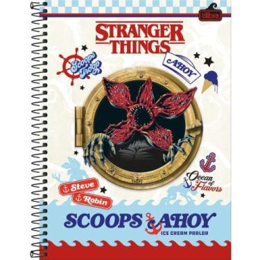 Imagem de Caderno 10X1 Capa Dura 2019 Stranger THINGS 160FLS. - Sao Domingos