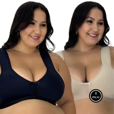 Imagem de KIT 2 Sutiã Plus Size com Alças Acolchoadas de Espuma - c3 KIT 2 CLEO 