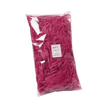 Imagem de Papel Colorido Em Flocos 100g Confete De Raffia Para Preencher Caixas 