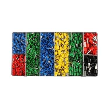 Imagem de 1400 Peças De Conectores De Cabo Pré-Isolados Com Terminais Elétricos 