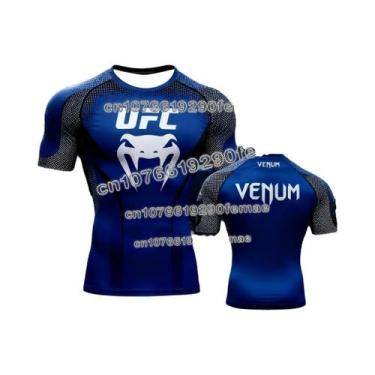 Imagem de Camiseta Masculina Com Estampa 3D De Lutador UFC, Manga Curta, Gola Re