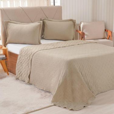 Imagem de Kit Colcha Queen Santorini New 240x260cm Linho