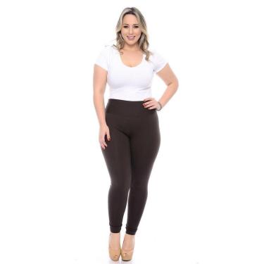 Imagem de Calca Legging Plus Size G1 G2 G3 G4 Em Suplex  Poliester Wolfox-Feminino