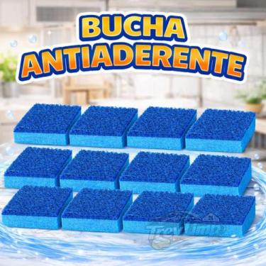 Imagem de Esponja Antiaderente Premium Não Risca Panelas Antiaderente e Vidro 12