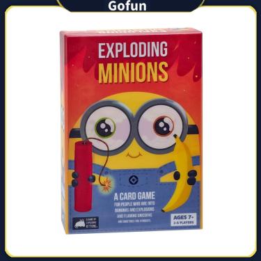 Imagem de Jogo de cartas Exploding Minions com jogo de tabuleiro, adesivos e tatuagens