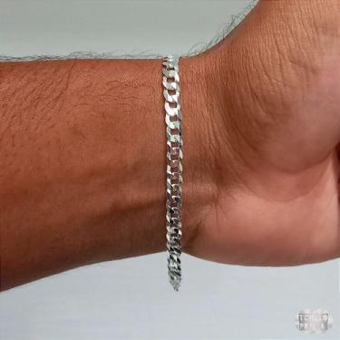 Imagem de Pulseira Masculina Grumet Prata 925 5mm Joia Exclusiva - Tchelo Prata