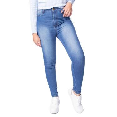 Imagem de Calça Jeans Feminina Vale de West Cigarrete Cintura Azul-Feminino