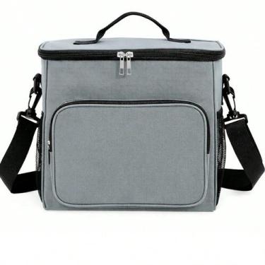 Imagem de Bolsa Térmica com Alça Transversal Ideal para Marmitas Trabalho e Dia 