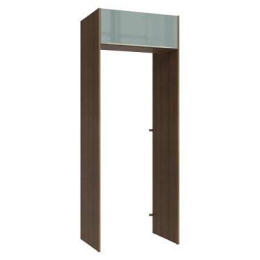 Imagem de Porta-geladeira 83 Cm 1 Porta Basculante Rustic/cinza Lux Madesa Rusti
