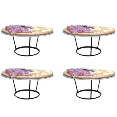 Imagem de Suporte Elevador Para Servir Pizza na Mesa-4 Unid - Ferro e Arte ardin