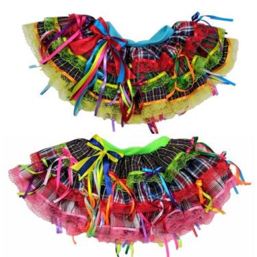 Imagem de Saia Junina Caipira Infantil Luxo - Genérico, P SORTIDA