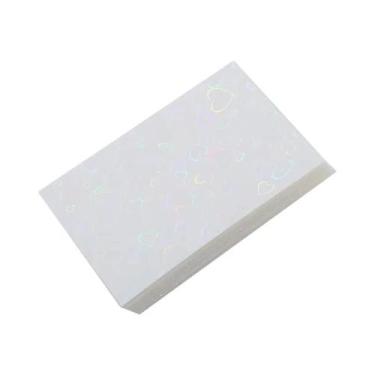 Imagem de Protetores De Cartão Kpop 50 Peças Coração Brilhante Porta-Photocard P