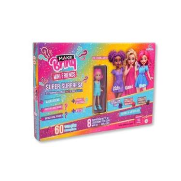 Imagem de Boneca mini makebrinq minifriends super surprise - polibrinq -, AZUL