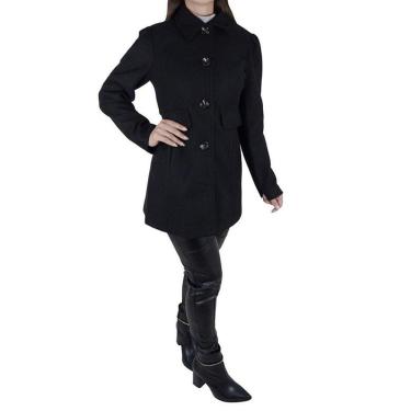 Imagem de Casaco Feminino Facinelli By Mooncity Médio Preto - 610251-Feminino