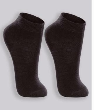 Imagem de Meia Lupo Cano Curto Infantil 2835-088 C/2, Preto, Preto, 30-36