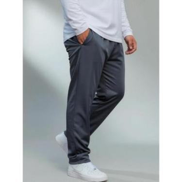 Imagem de Calça Plus Size Helanca Agasalho Confortável Esporte Treino-Masculino