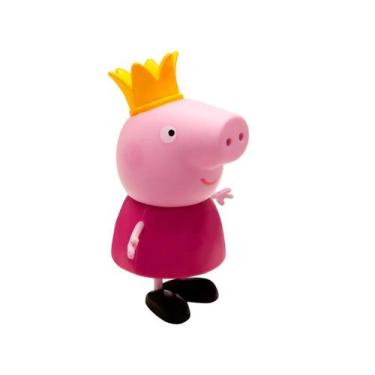 Imagem de Boneco Personagem Peppa PIG Princesa em Vinil 15CM - Elka, Colorido, P