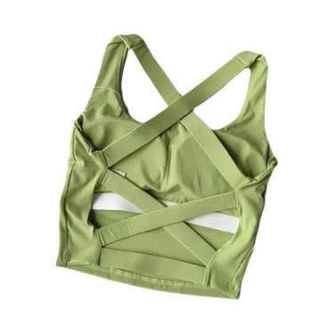 Imagem de Sutiã Esportivo Feminino Respirável Com Efeito Push-up Para Yoga, Fitn