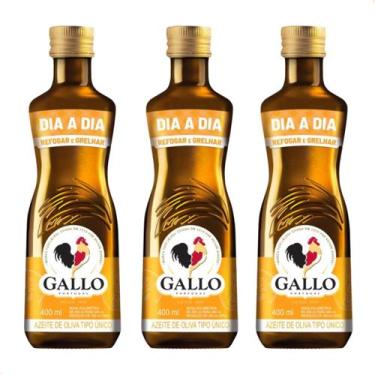 Imagem de Kit com 3 - Azeite Gallo Tipo Unico Vidro Dia A Dia 400ml