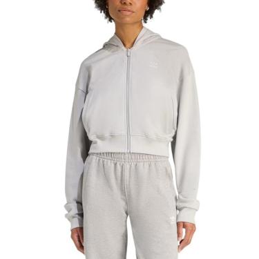 Imagem de Moletom Canguru Adidas Essentials Grey Two-Feminino