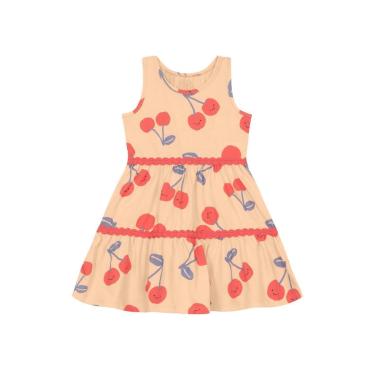 Imagem de Vestido infantil menina de cerejas Brandili-Feminino