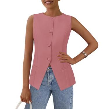 Imagem de Colete Social Feminino de Verão PRETTYGARDEN Casual Elegante