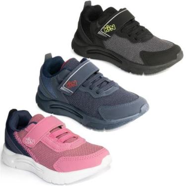 Imagem de Tênis Infantil Klin New Sport Conforto Escola Original, Pink, 34