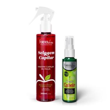Imagem de Kit Vinagre Capilar Com Tônico Cresce Cabelo Forever Liss, ÚNICO