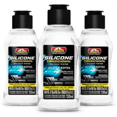 Imagem de Kit 3 Silicones Tradicional Secagem Rápida Proauto 130ml