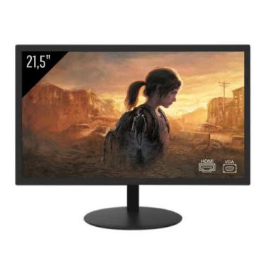 Imagem de Monitor LED 21.5 Polegadas Full HD HDMI e VGA Preto Widescreen 110V 22