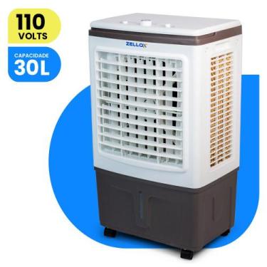 Imagem de Climatizador Evaporativo de Ar Frio Zellox Portátil 30 litros 4 em 1 G