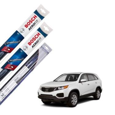 Imagem de Kit palheta Limpador Parabrisa Kia Sorento 2010 2011 2012 - Bosch e Ve