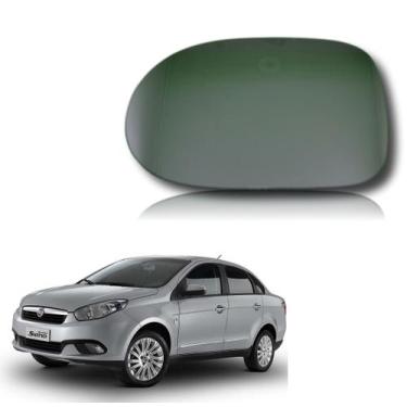 Imagem de Lente Vidro Espelho Retrovisor Fiat Gran Siena - Esquerdo 97135 - BLAW