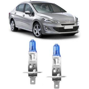 Imagem de Lampadas super branca farol baixo peugeot 408 2010 ate 2013 h1 - VELOX