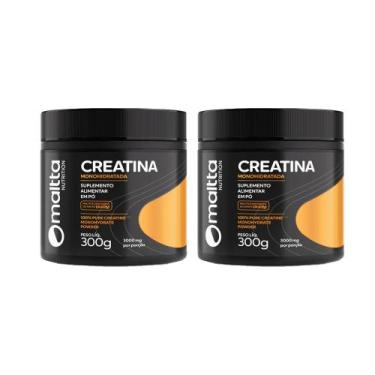 Imagem de Kit 2x Creatina Monohidratada em pó Sem sabor 2x300g Maltta, Sem sabor