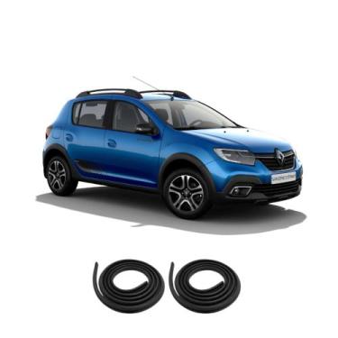 Imagem de Kit Borracha Vedação 2 Portas Dianteira Sandero 2015 A 2022 - sem marc