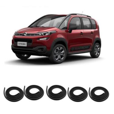 Imagem de Kit Borracha Vedação Das 4 Portas + Borracha Do Porta Mala Aircross 20