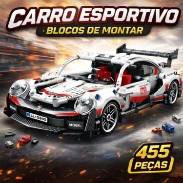 Imagem de Brinquedo Carro Esportivo 455 Peças Blocos Montagem Fácil Presente Em 