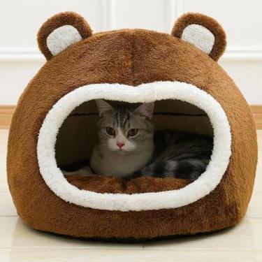 Imagem de Cama Macia E Longa De Pelúcia Para Gatos, Casa Quente Para Animais De 