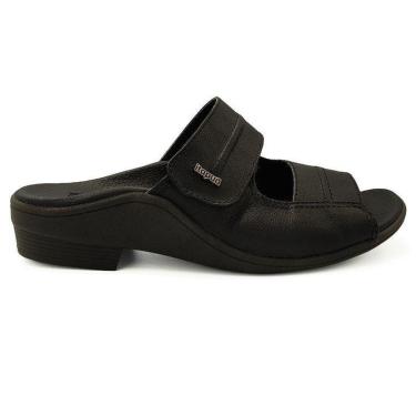 Imagem de Chinelo Itapuã Canoa Ajustável Masculino Couro 4610S16 - 43 - Preto-Masculino