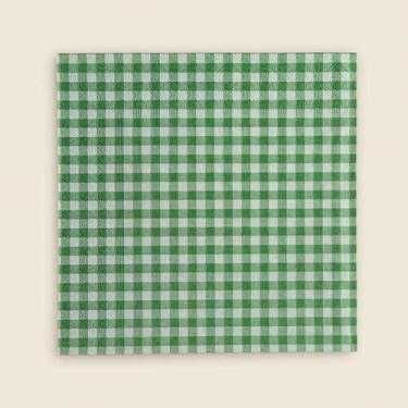 Imagem de Guardanapo Importado Vichy Papel Verde 33x33 - ACASA - ACASA, Verde