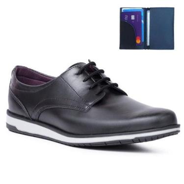 Imagem de Sapato Masculino Social Casual Derby Oxford Super Leve e Macio + Carte
