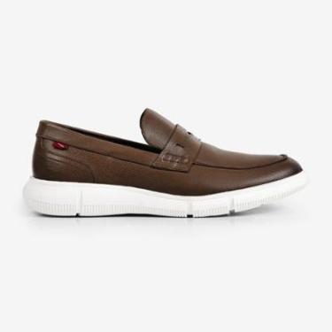 Imagem de Loafer Ferracini Gante Marrom De Couro Mácio para dia a dia-Masculino