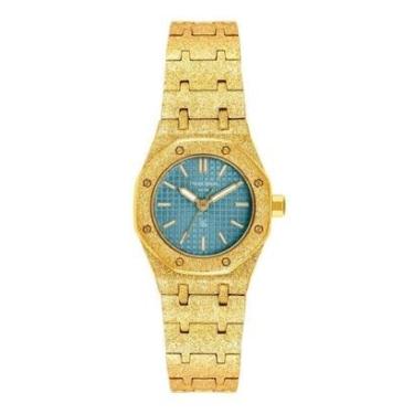 Imagem de Relogio Mondaine Sabrina Sato 40001lpmvdm2 Octogonal Adiamantado Brilhant Dourado Adiam...