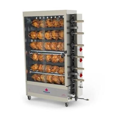 Imagem de Forno Assador Rotativo Progás PR-631 A gás Bivolt 60Kg/ 30 frangos