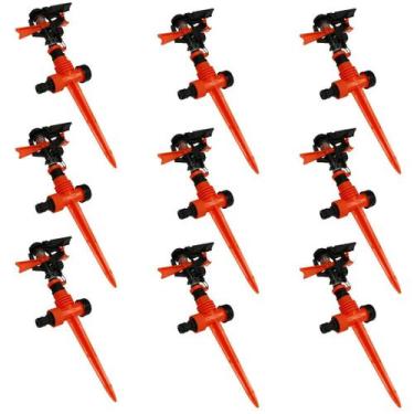 Imagem de KIT9 Aspersor Irrigador 360 canteiro plantação Force Line - Acrel