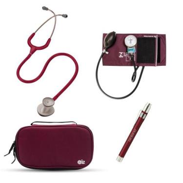Imagem de Kit Estetoscópio Littmann Lightweight + Esfigmo + Case + Laterna - Cor