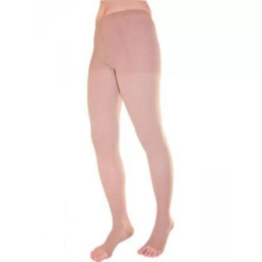 Imagem de Meia Calça 20-30 mmHg Basic Unissex Bege Ponteira Aberta - Sigvaris, G