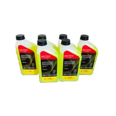 Imagem de kit 6 Aditivos De Radiador Long Life Renault Motrio Pronto Uso 1 Litro